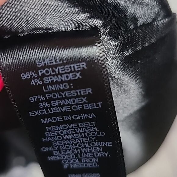 Express Zebra Stripe Women's XS Silky Soft Satin Lined Mini Shift Party Dress - Picture 7 of 9